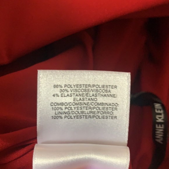 NWT Anee Klein Ladies Titan Red Double Breast Coat - Picture 7 of 7